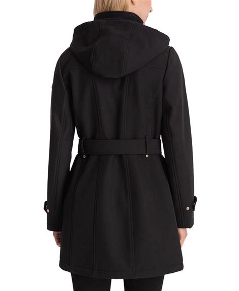 michael kors petite hooded coat wool|Michael Kors petite winter coats.